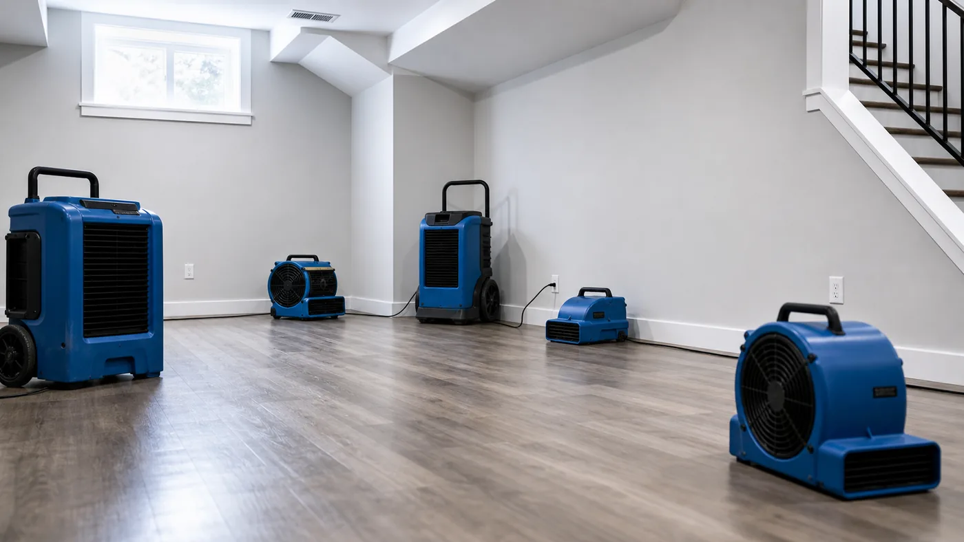 Commercial water damage drying equipment for Denver properties
